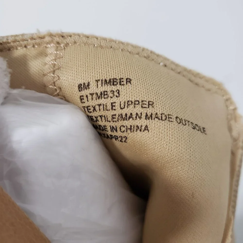 New Esprit Timber Women's Ankle Boots in Sand Size‎ 8